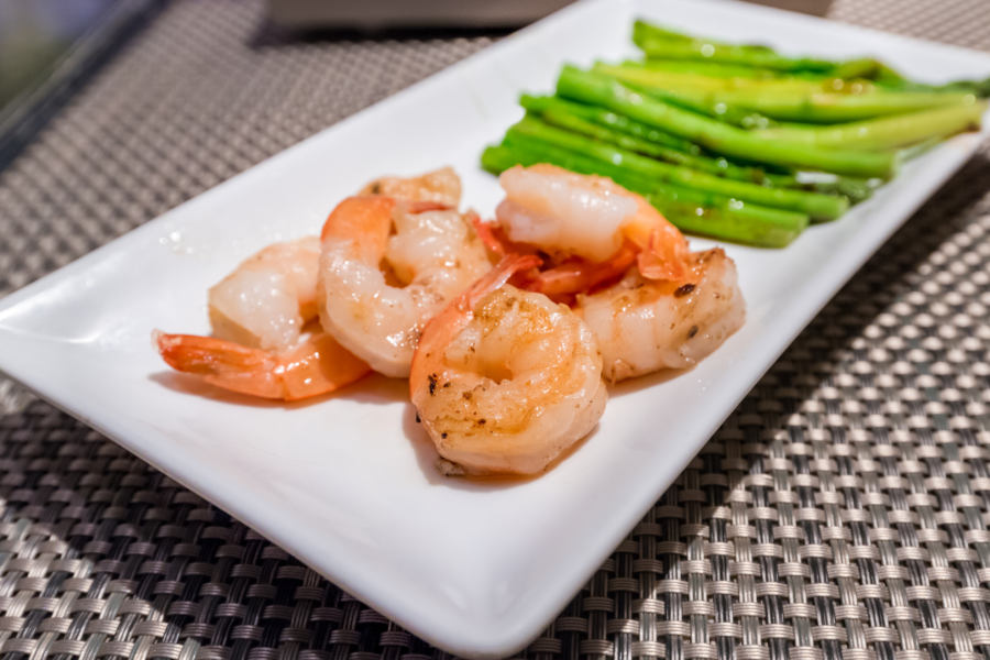 Prawns with Chickpeas and Seasoned Asparagus Blog Post Cover