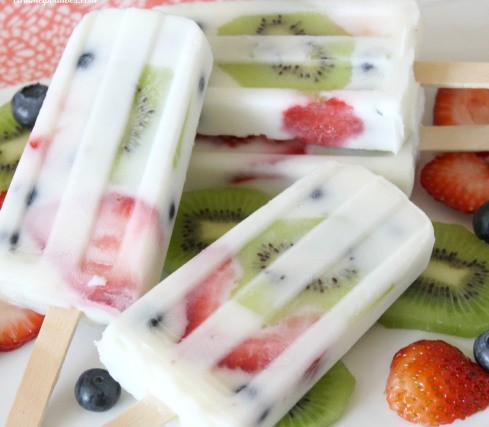 Fruity Yogurt Ice Pops