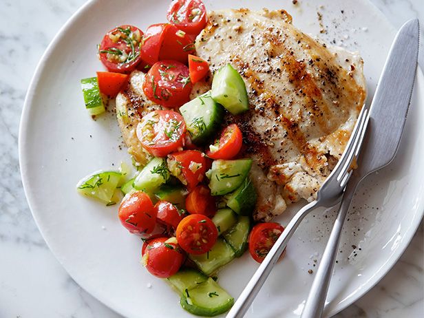 Weight Loss Recipe - Seared Chicken with Croatian Salad