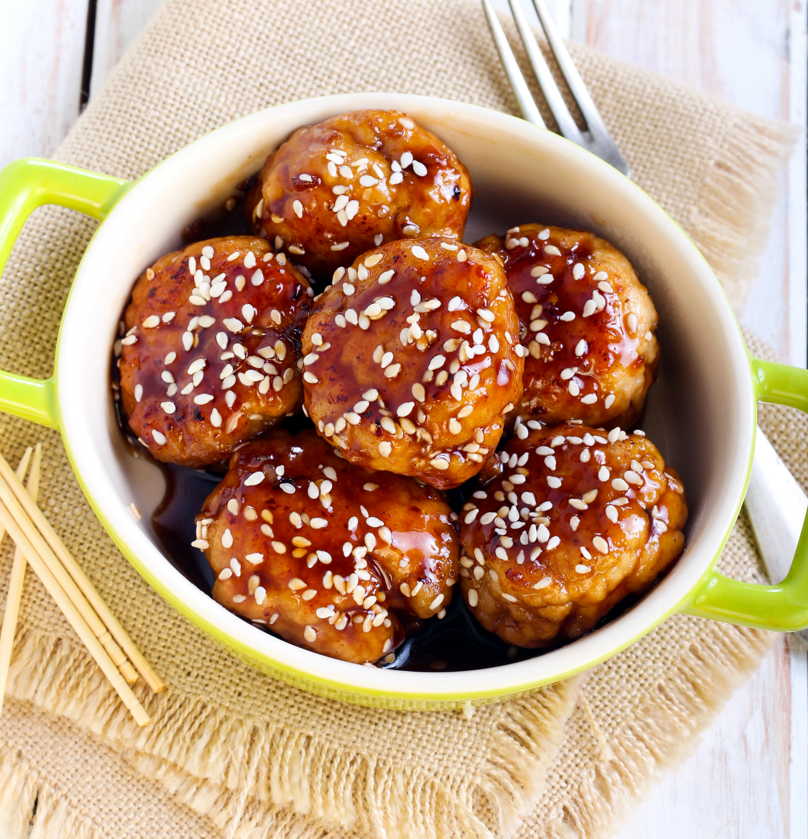 Asian Inspired Spiced Turkey Meatballs
