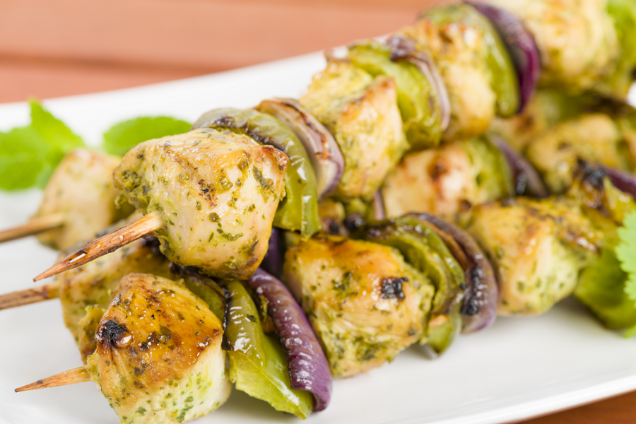 Marinated BBQ Chicken Kebabs Motivation Recipe