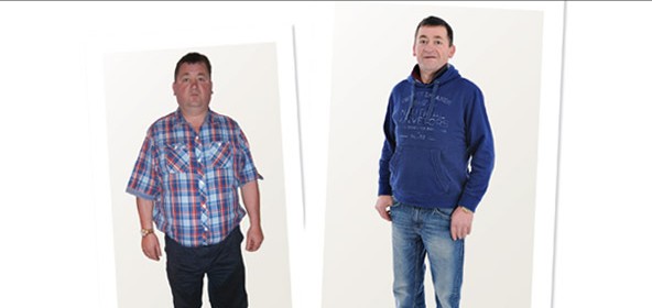 Frank Cullen before and after weight loss comparison