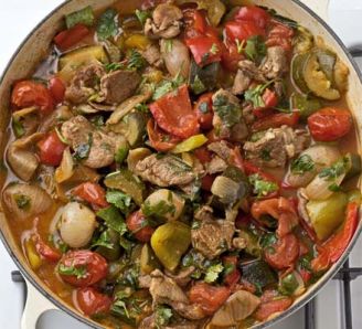 Mediterranean Vegetables and Lamb