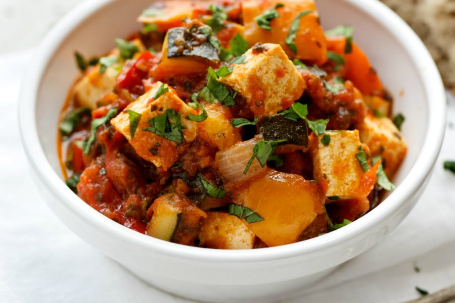 Spiced Tofu Ratatouille