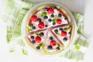 Watermelon pizza