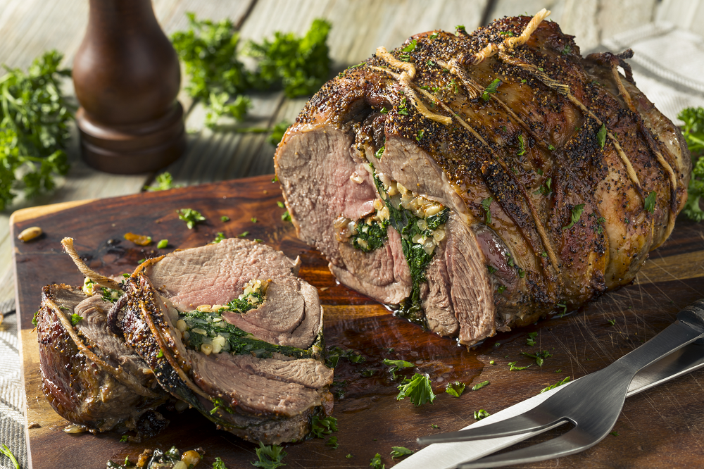 How to roast a stuffed lamb saddle