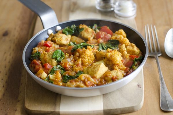 Curried Chicken & cauliflower bake