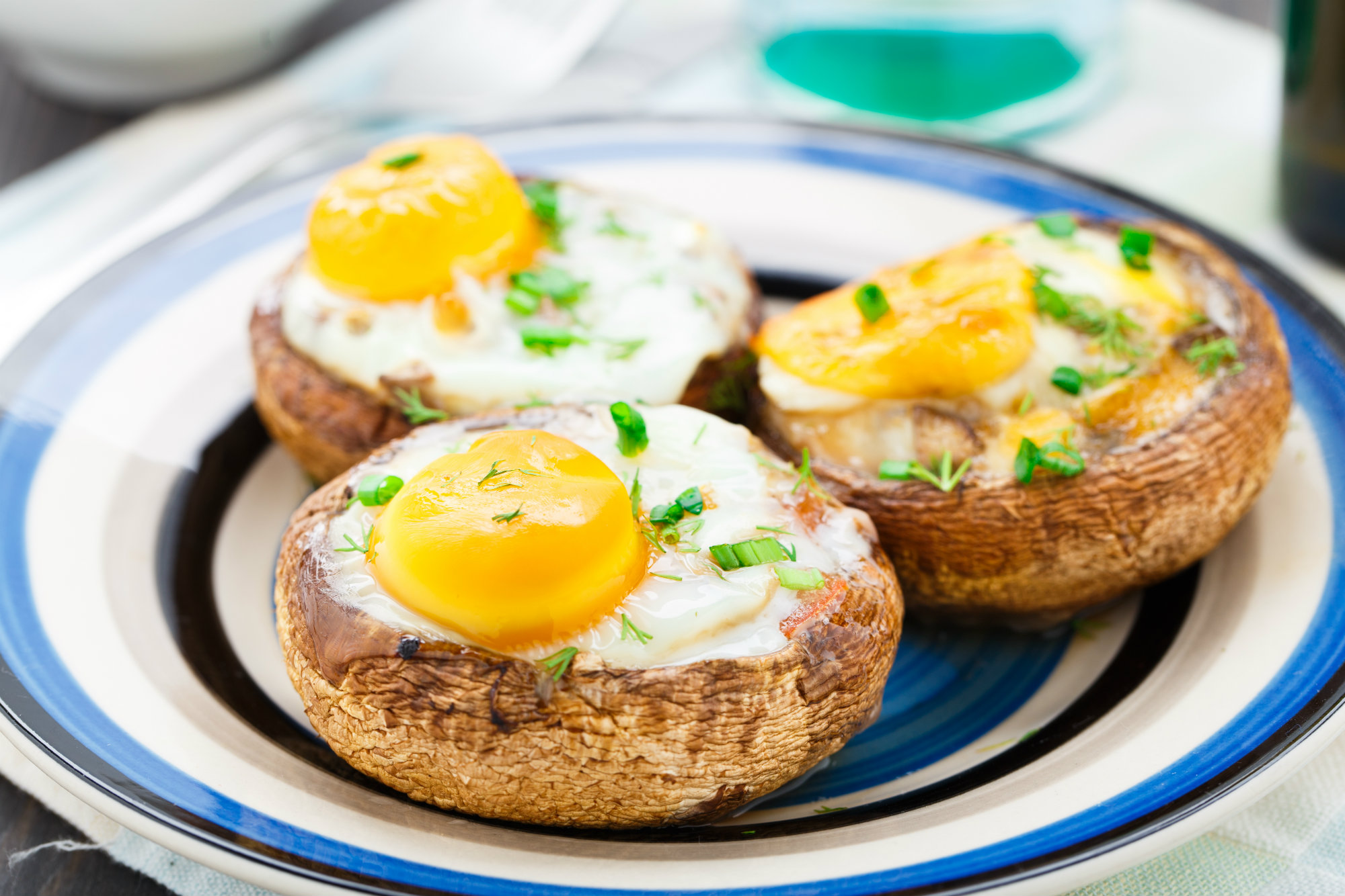 Baked Eggs in Portobello Mushrooms