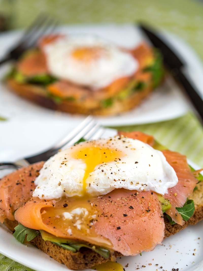 Smoked Salmon with Poached Egg