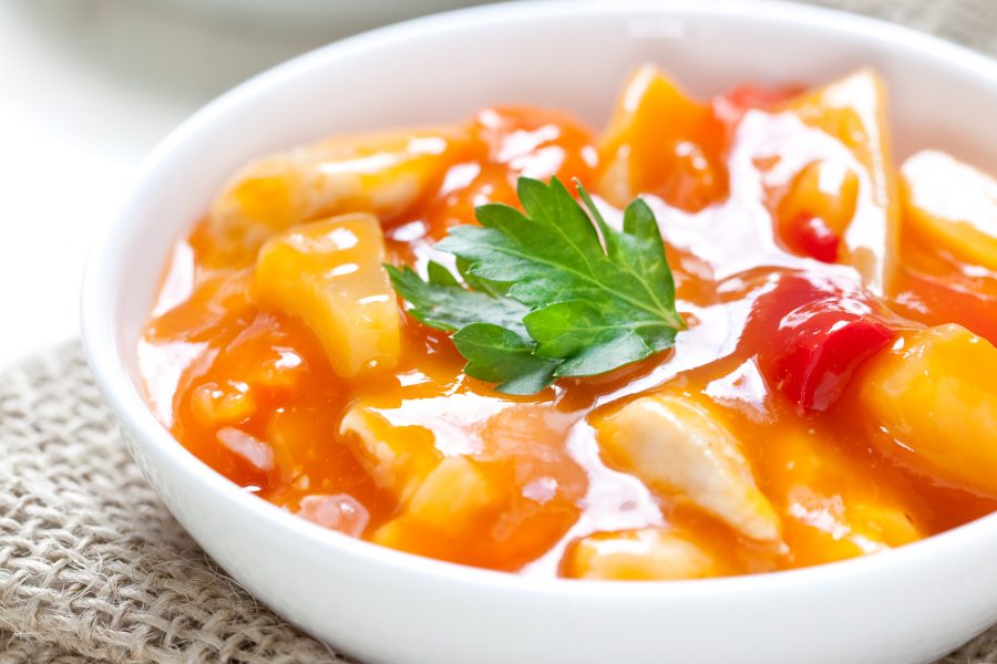 Vegan Low Sugar Sweet and Sour Tofu