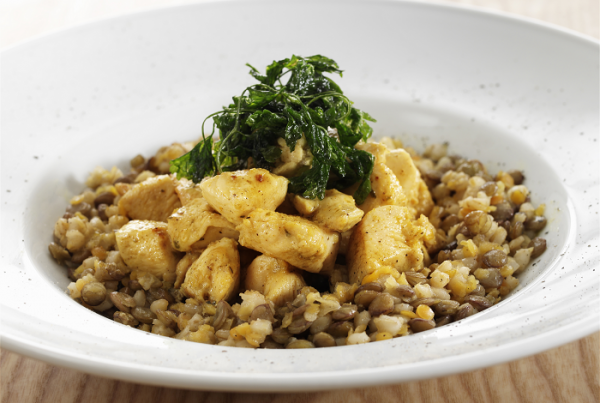 Sleepy Curried Lentils with Chicken