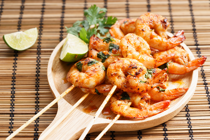 Chilli Garlic Prawns with Pak Choi and Quinoa