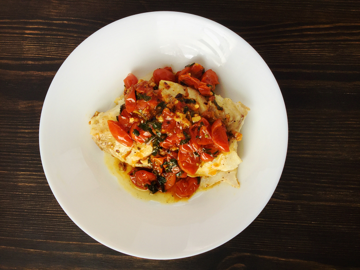 Speedy Cod with Tomato and Thyme
