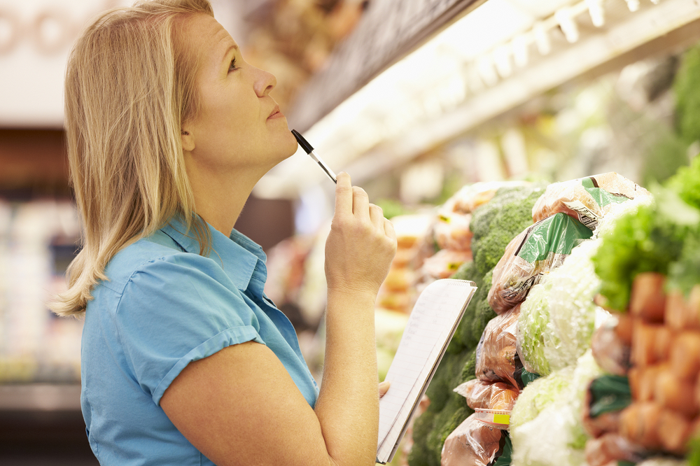 How To Succeed at Weight Loss with a Weekly Shopping List